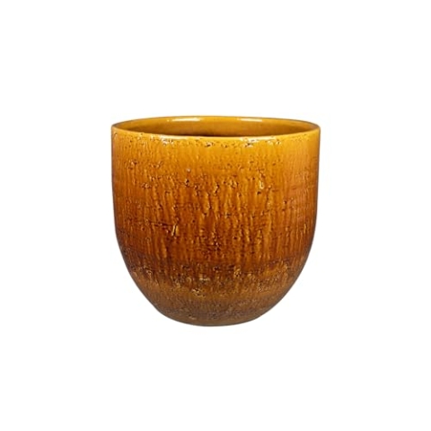Ter Steege Blumentopf Ockergelb D 29 cm H 27 cm Öffnung 26 cm