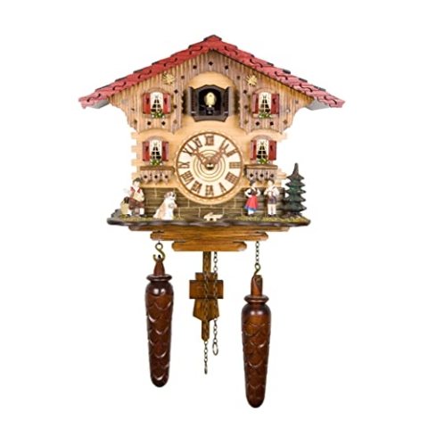 Trenkle Quarz Kuckucksuhr Schweizerhaus mit Musik TU 449 QM HZZG