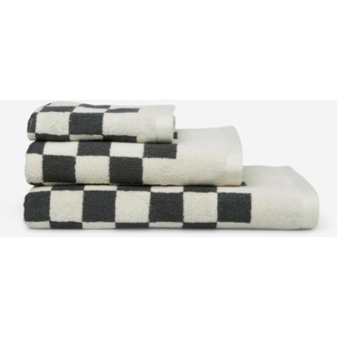 Marc O' Polo Duschtuch Checker Towel Farbe Anthracite Größe 70x140