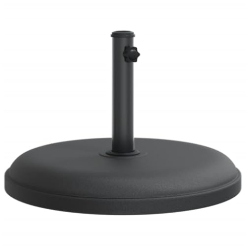 vidaXL Sonnenschirmständer, Schirmständer mit Standfuß Spannknopf, Sonnenschirmbasis für Ø32/35/38 mm Mast, Sonnenschirmfuß, 25 kg Rund