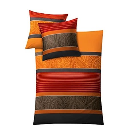 Kleine Wolke 6162334954 Bettwäsche Cambridge / 155 x 220 cm/Chili