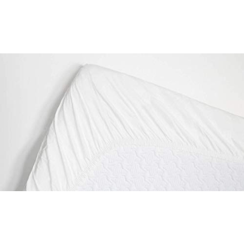Snoozing - Perkal-Baumwolle - Spannbettlaken - 120x200 cm - Weiß