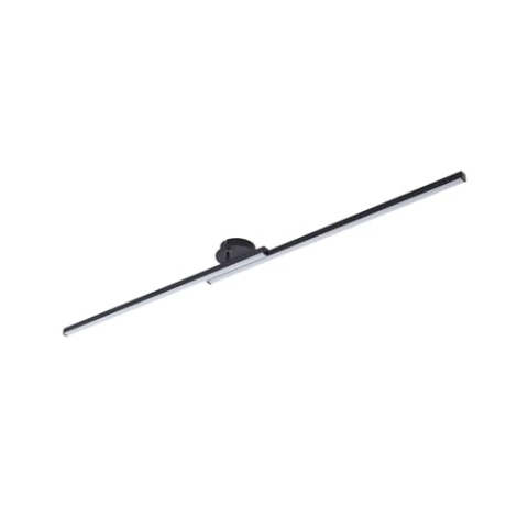 Lindby LED Deckenleuchte Aurendor (Modern) in Schwarz aus Aluminium (2 flammig,) - Lampe Deckenlampe Wohnzimmerleuchte