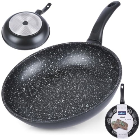 orion group Granitpfanne Bratpfanne aus Granit Koch- und Brattopf GRANDE 28 cm