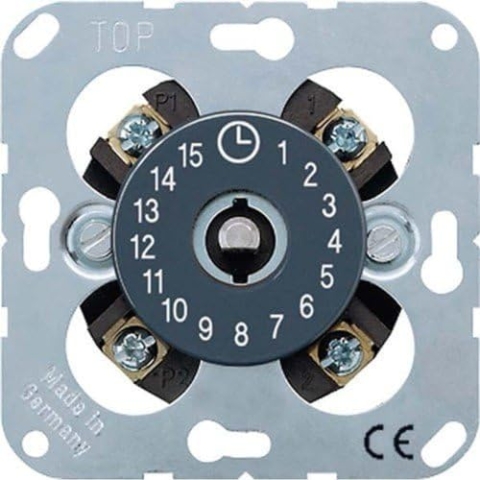 Jung Schaltuhr 2-polig 15 Minuten 11015, Silber