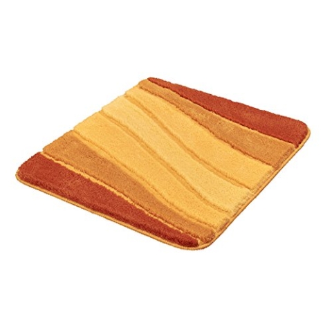 Meusch Badteppich Ocean braun/orange 55 x 65 cm, Safran