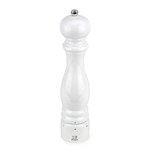 PEUGEOT Paris Manuelle Salzmühle, Mahlgradeinstellung u'Select, Höhe: 30 cm, Holz, Weiß, 27858