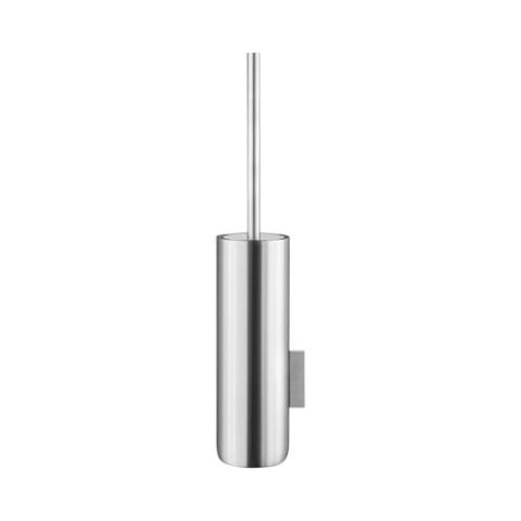 blomus WC Bürste MODO mit Wandhalterung | Toilettenbürste und Klobürstenhalterung in Edelstahl matt | Ø 8,5 x 49H cm
