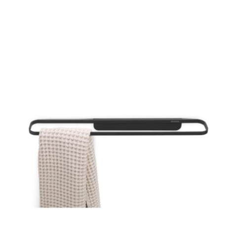 Brabantia - Mindset Handtuchhalter - Für Normale/Gefaltete Große Handtücher - Bis zu 2 kg - Korrosionsbeständig - Badezimmerzubehör - Inklusive Befestigungsmaterial - Infinite Grey - 56 x 8,5 cm