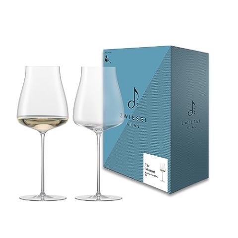 Zwiesel Glas Riesling Grand Cru Weißweinglas The Moment (2-er Set), in Handarbeit mundgeblasene Weingläser, elegante Tritan®-Kristallgläser zur Weindegustation (Art.-Nr. 122096)