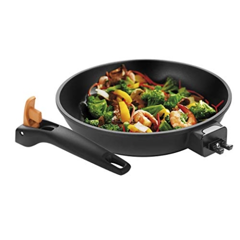Tescoma Smartclick Bratpfanne, Edelstahl, Schwarz, 28 cm