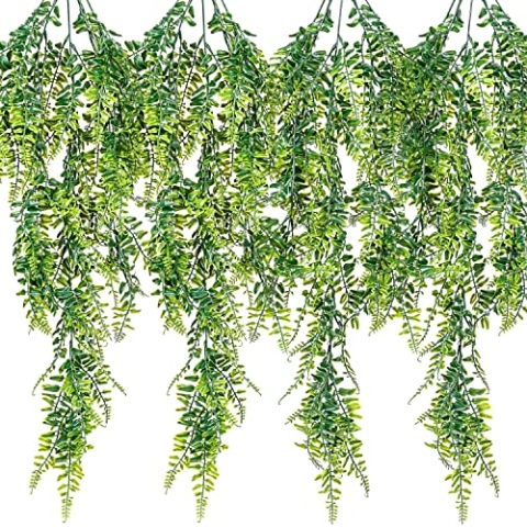 PLANTASIA Kunstpflanze Hängepflanze 4er Set 120 cm