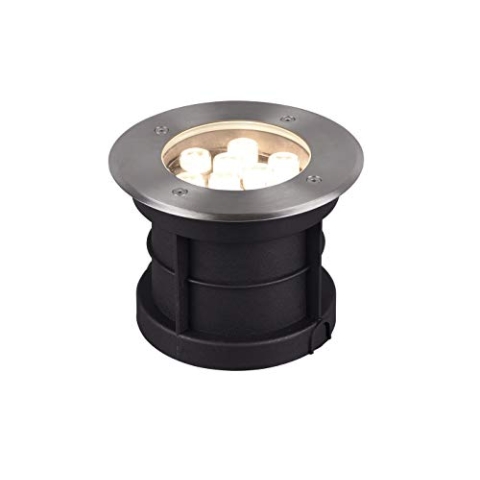 Trio Leuchten LED Außen Bodeneinbauspot Belaja 821660207, Metall Nickel matt, inkl. 9 Watt LED