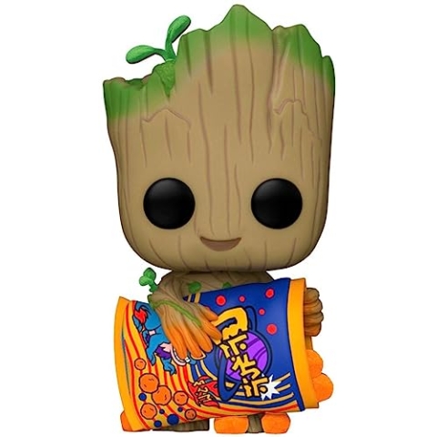 Funko POP I Am Groot with Cheese Puffs Flocked Hot Topic Exclusive 1196