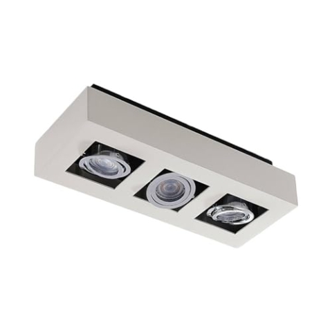 Arcchio Strahler Vince (Modern) in Weiß aus Aluminium (3 flammig, GU10) - Deckenlampe Deckenleuchte Lampe Spot Flurleuchte