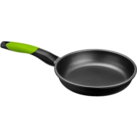BRA PRIOR - 30 cm Bratpfanne, Aluminiumguss mit Teflon Classic Antihaft, geeignet für alle Küchentypen inklusive Induktion und Backofen. PFOA-frei, Schwarz