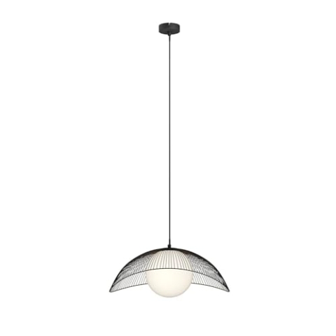 Lindby Pendelleuchte Fabronia (Modern) in Schwarz aus Metall (1 flammig, E27) - Deckenlampe Esstischlampe Hängelampe Hängeleuchte Wohnzimmerleuchte