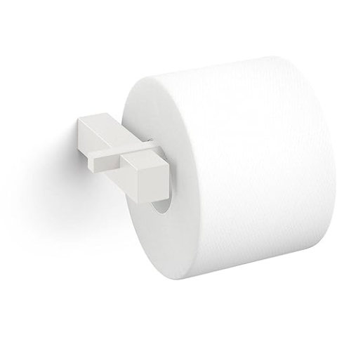 Zack Carvo White Stainless Steel Toilet Roll Holder 40810