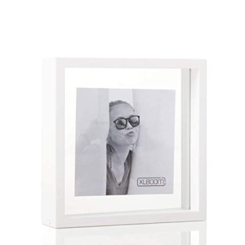 XL Boom Floating Box Photo Frame Square, 20x20cm Colour: XLBoom White