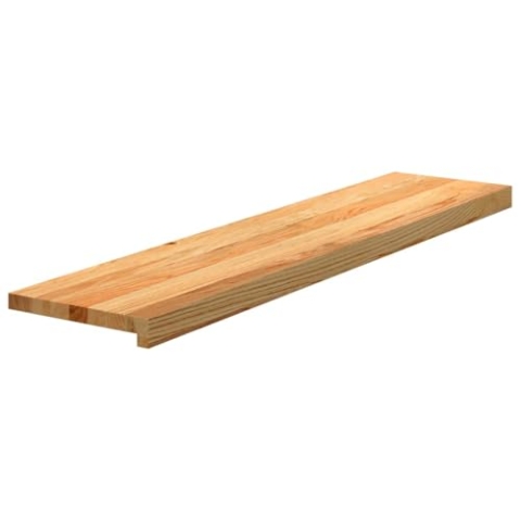 vidaXL Treppenstufen 4 STK. Hellbraun 100x30x2 cm Massivholz Eiche, Treppenstufe für Holztreppen, Treppenstufe Holz, Fenstersims, Treppenstufe Eiche