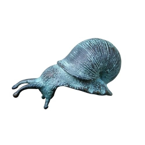 Bronze-Skulptur Schnecke | klein | nach unten kriechend | 7x3x6cm