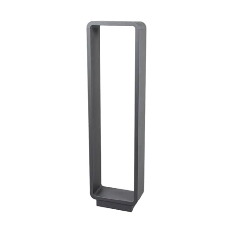 Lucande LED Außenleuchte ninon (spritzwassergeschützt (Modern) in Schwarz aus Aluminium (1 flammig,) - Wegeleuchte Pollerleuchte Wegelampe Sockelleuchte