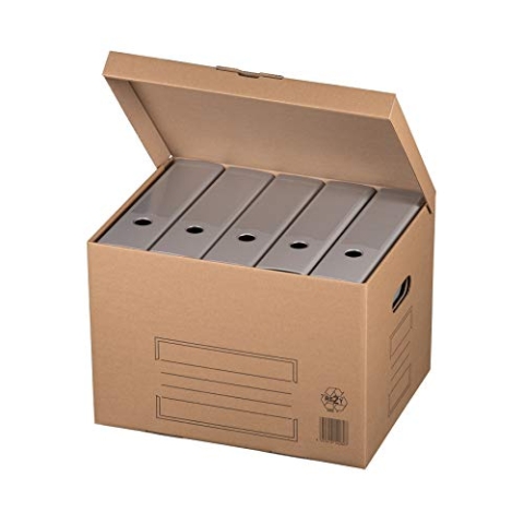 karton-billiger Archivschachteln Aktenkarton Archivkarton Archivbox mit Klappdeckel 10Stück