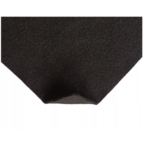 TAPHICEROS Filzstoff, Schwarz, 1000cm x 150cm 2mm, Nadelfilz Superflex, Bespannstoff aus Filz, Meterware, Innenraumverkleidung Bezugsstoff Bastefilz für DIY Auto Box Liner