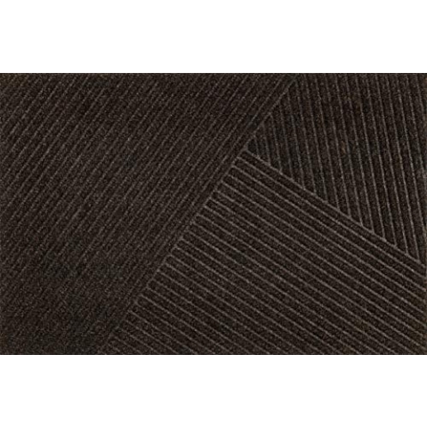 DUNE Stripes dark brown 60x90 cm, innen und außen, waschbar, braun