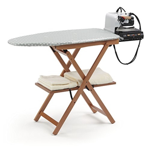 Klappbarer Bügeltisch, 622 ASTIR, Buche massiv, kirschbaumfarbig, Nicht höhenverstellbar, 135 x 45 x h87 cm - Arredamenti Italia AR_IT Il Cuore del Legno