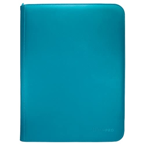 Ultra PRO - Vivid 9-Pocket Reißverschluss PRO-Binder: (Blaugrün) – Schützt bis zu 360 Sammelkarten, Sportkarten oder wertvolle Spielkarten, ultimativer Kartenschutz
