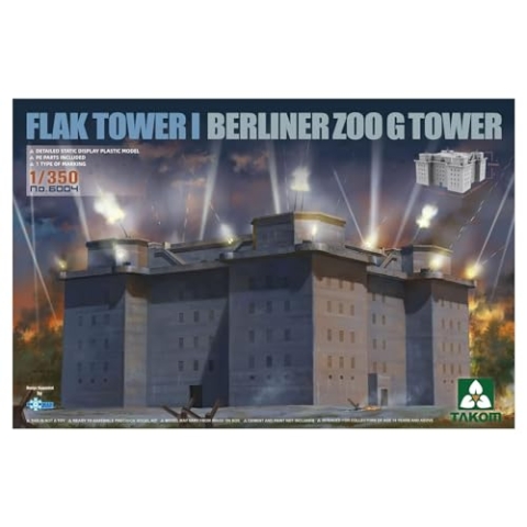 Takom TAK6004 6004 FLAK TOWER I Berlin Zoo G Tower - Maßstab 1:350 - Modellbau