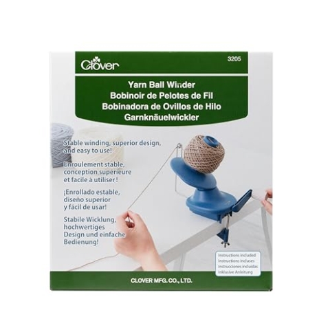 Clover 3205 Yarn Ball Winder Garnwickler, Blau