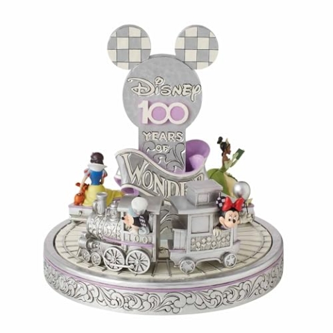 ENESCO Disney Traditions by Jim Shore 100 Years of Wonder Centennial Train animiertes Figuren-Set Mehrfarbig