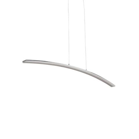 Lucande LED Lorian (Modern) in Chrom aus Aluminium (216 flammig,) Wohnzimmerleuchte