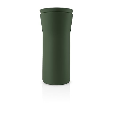 EVA SOLO | City To Go Cup 0,35 l | Praktischer doppelwandiger Thermobecher | Klickverschluss mit Möglichkeit, von allen Seiten zu trinken | Emerald green