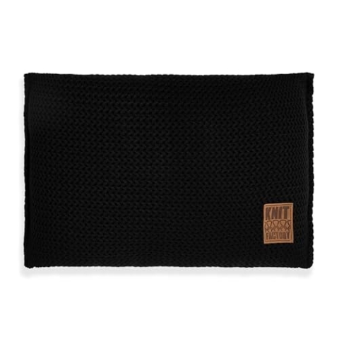 KNIT FACTORY - Maxx Kissen - Schwarz - 60x40 cm