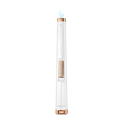 Colibri Aura Jet Flame Kerzenanzünder | Langes Stabfeuerzeug Mit Grosse Reichweite | Luxuriösem Finish Und Metallkonstruktion | Breite Flamme | Nachfüllbar Mit Butan, Nicht Enthalten | Geschenkbo