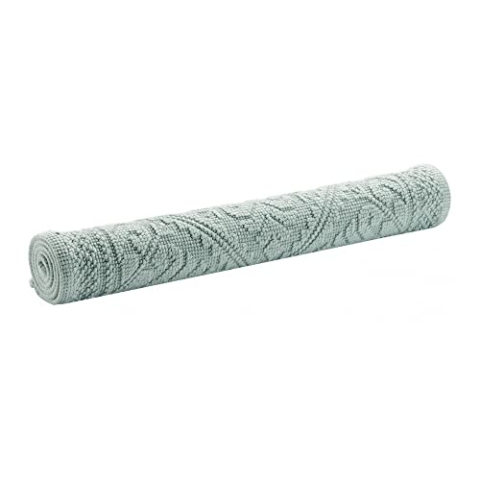 Vivaraise - Tapis de Bain Enzo – Tissu éponge 100% Coton, Doux et Absorbant – Motif Jacquard élégant