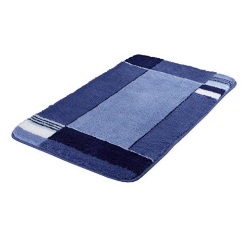 Kleine Wolke 7258769225 Badteppich Padova, 70 x 120 cm, marineblau
