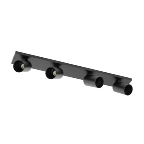 Arcchio Strahler Brinja (Modern) in Schwarz aus Aluminium (4 flammig, GU10) - Deckenlampe Deckenleuchte Lampe Spot Wohnzimmerleuchte