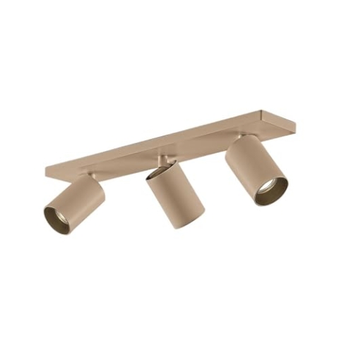 Arcchio Strahler Brinja (Modern) in Braun aus Aluminium (3 flammig, GU10) - Deckenlampe Deckenleuchte Lampe Spot Flurleuchte