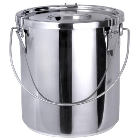 Contacto Edelstahl Transporteimer 10,5 l mit Deckel