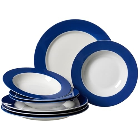 Tafelservice Doppio, 8-teilig, Blau