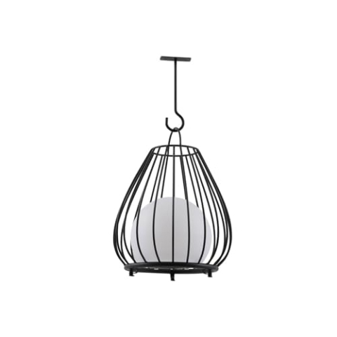 Lindby LED Solarleuchte außen Kelda dimmbar (spritzwassergeschützt (Modern) in Schwarz aus Aluminium (1 flammig,) - Solarlampe Garten