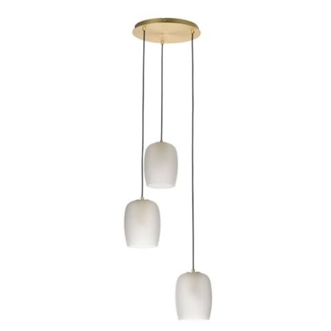 Lucande Pendelleuchte Taylan (Design, Modern) in Weiß aus Metall (3 flammig G9) - Design-Hängeleuchte Esstischlampe Hängelampe Hängeleuchte Wohnzimmerleuchte