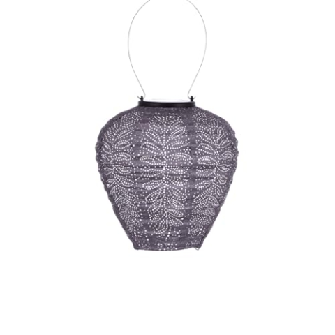 LUMIZ Solarlaterne - für Außen - Folia - Ballon - Gartenbeleuchtung - Solarlampen - Gartendeko - 20cm - Hellviolett