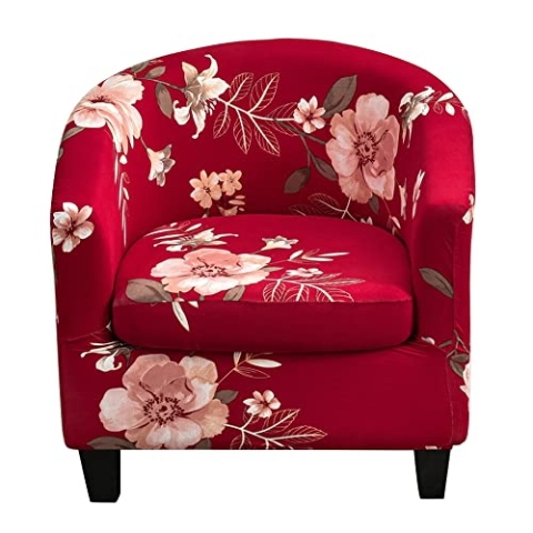 Sesselbezug Schonbezug für Wannensessel 2-teiliger Sesselbezug Sesselhusse mit Kissenbezug für Tullsta Sesselüberwurf Cocktailsessel Schonbezüge