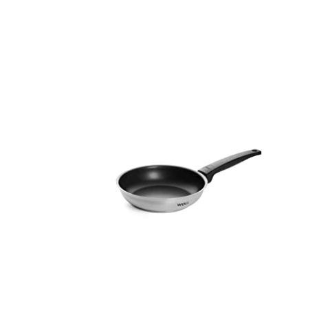 Woll Concept Bratpfanne - Induktiv -, Ø 20 cm, 4,5 cm hoch, Geeignet für alle Herdarten, Edelstahl, backofenfest bis zu 200°, silber