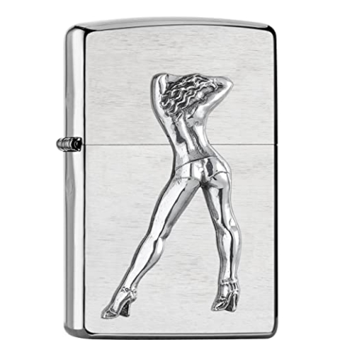 Zippo Gogo Girl Original Feuerzeug Tänzerin Go-Go Tänzer Frau Sexy Sturmfeuerzeug Lighter Chrome